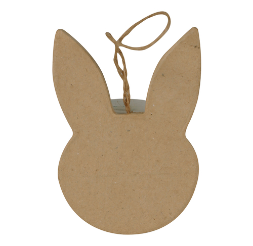 Cabeza de conejo plana para colgar 1x6,5x9cm