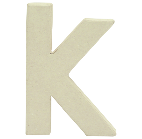 Small Kraft Letter \'K\' 8.5cm