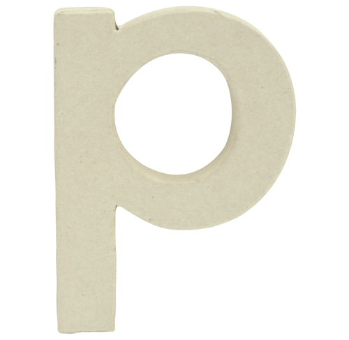 Small Kraft Letter \'P\' 8.5cm