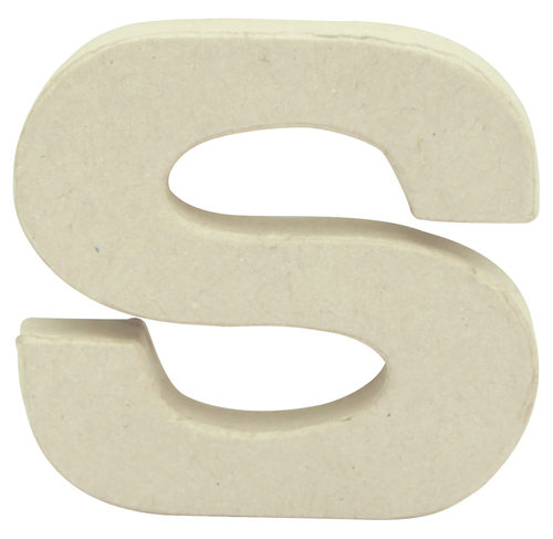 Small Kraft Letter \'S\' 8.5cm