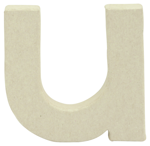 Small Kraft Letter \'U\' 8.5cm