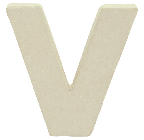 Small Kraft Letter \'V\' 8.5cm