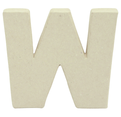 Small Kraft Letter \'W\' 8.5cm