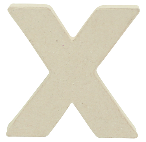 Small Kraft Letter \'X\' 8.5cm