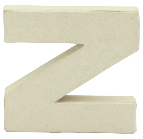 Small Kraft Letter \'Z\' 8.5cm