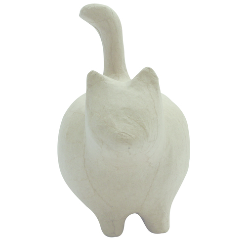 Tirelire chat debout 14x8,5x15cm