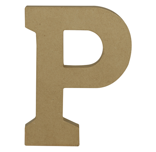 Kraft Letter \'P\' 20cm