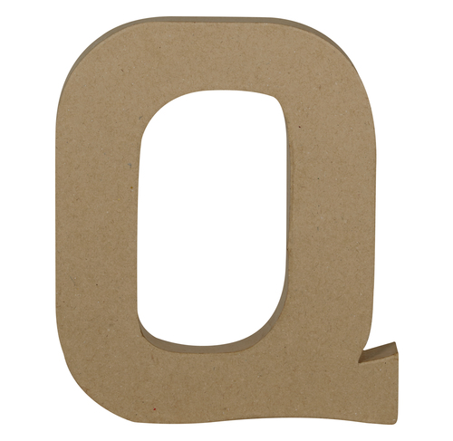 Kraft Letter \'Q\' 20cm