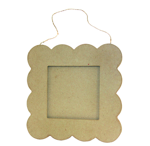 Flat Scalloped-edge Square Frame 20x20cm