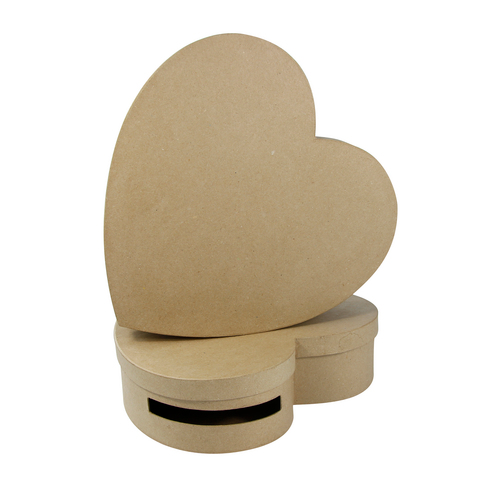 Set of 2 Heart Shaped Letter Box (9x36x36/10x36x36cm)