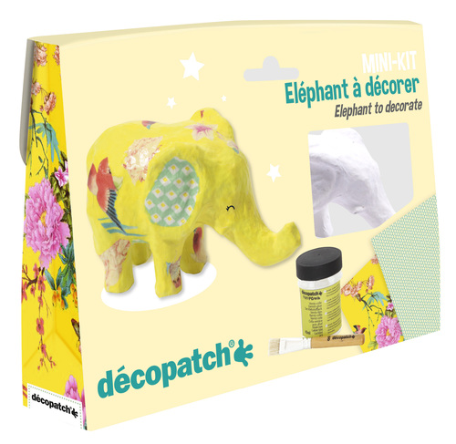 DIY - Mini-kit Elephant - Décopatch - CulturaCréas