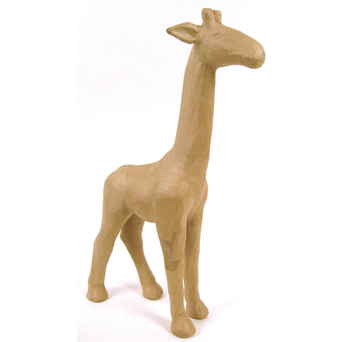 Pappmaché, braun, Giraffe 56cm