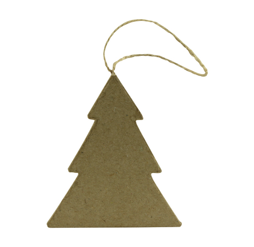 Hanging Flat Christmas Tree Ornament 8cm