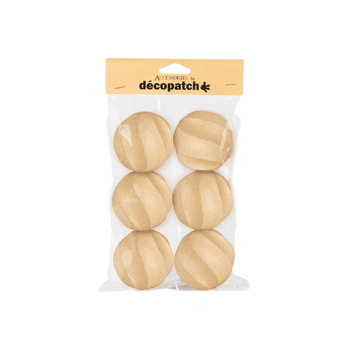 Pack de 6 boules torsadées