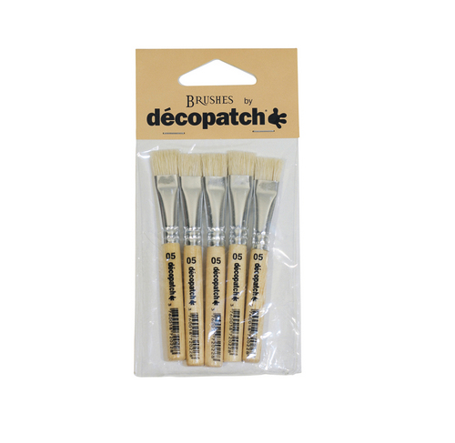 Pack de 5 petits pinceaux pure soie