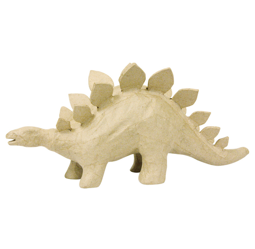 Kleines Pappmaché, braun, Stegosaurus 15cm