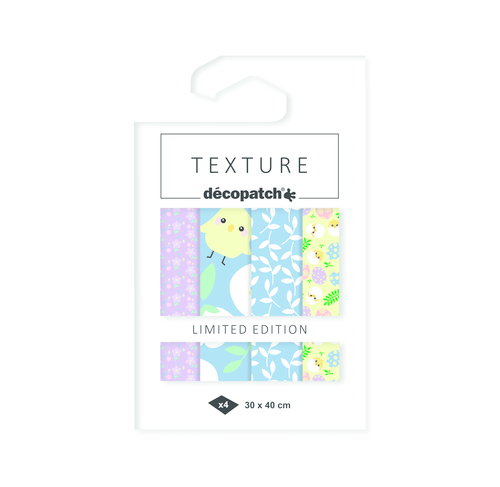 Assortiment 4 papiers foil Pâques