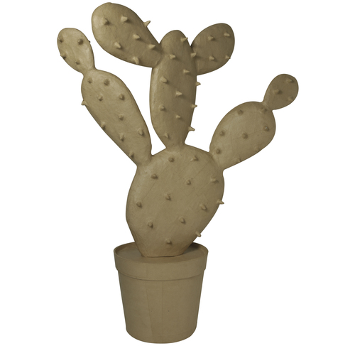Pappmaché, braun, Kaktus 98,5cm